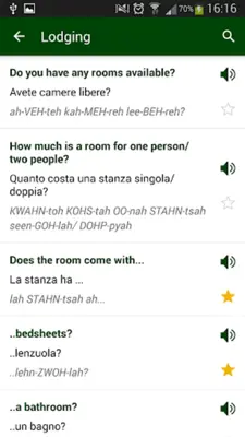 Italian phrasebook android App screenshot 0